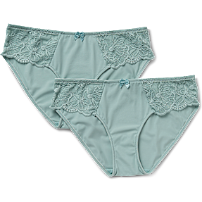 VRS dame 2-pak tai trusser str. 3XL - grøn