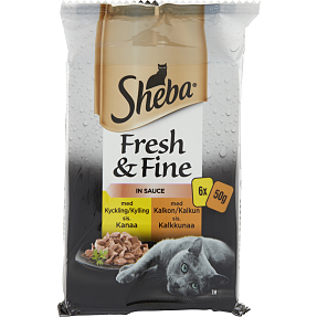 Vådfoder i sovs m. kylling og kalkun