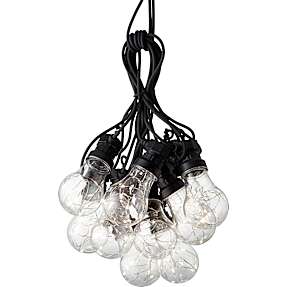 Lyskæde med 10 LED-pærer - klar