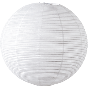 Rispapir lampeskærm - hvid