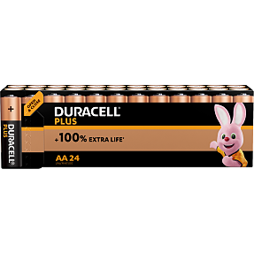 Duracell Plus AA batterier 24-pak