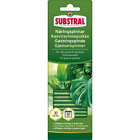 Substral gødningspinde til indendørs grønne planter 30-pak