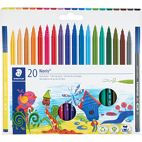 Staedtler Noris Fibre-Tip tusser 20 stk. - flere farver