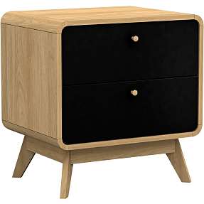 Caitlin natbord - egetræslook og sort
