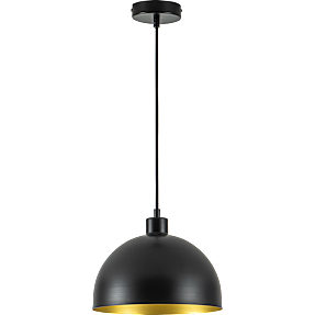 Philippa pendel -  sort og guldfarvet