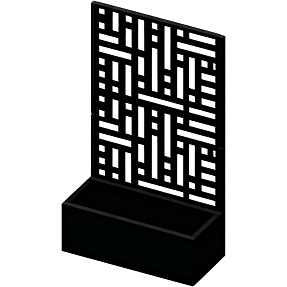 Avena plantekasse i metal m. espalier