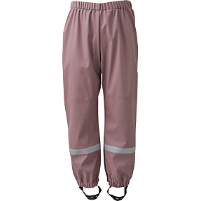 Basecamp børne regnbukser str. 116 - mørkerosa