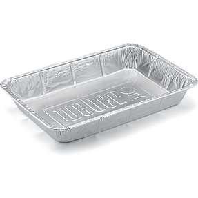 Weber alubakke - stor - 10-pak