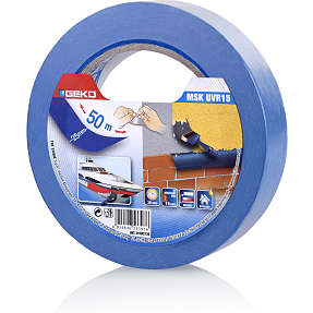 GEKO malertape tynd 50 meter - blå