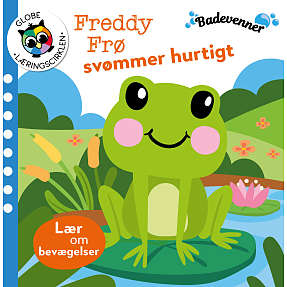 Badevenner - Freddy Frø svømmer hurtigt