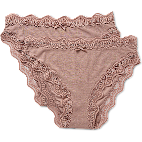 VRS dame 2-pak tai trusser str. 2XL - rosa