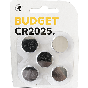 Budget knapbatteri CR2025 5 pak