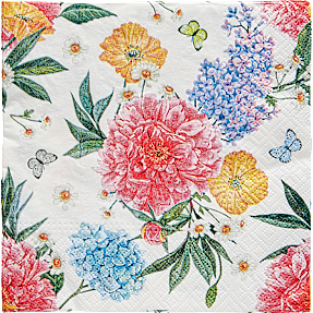 Mønstrede servietter 33x33 cm 20-pak