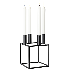 Kubus 4 lysestage - sort