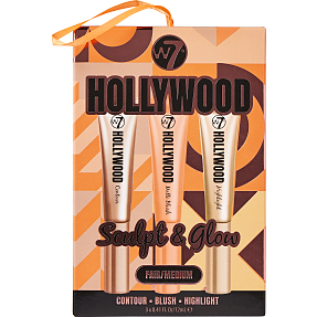 Gaveæske m. blush, contour og highlighter