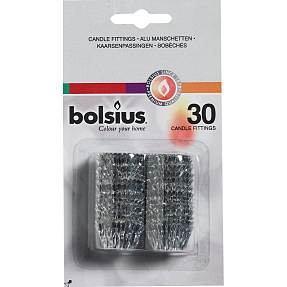 Lysmanchetter 30-pak - sølvfarvet