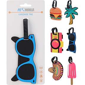 Bagage tag – flere varianter – assorteret