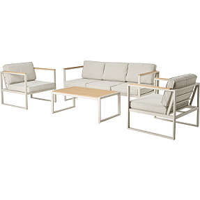 Ohio loungesæt med 3 pers. sofa - Sandy grey