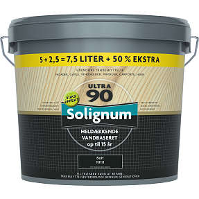 Solignum Ultra 90 træbeskyttelse 7,5 liter - sort