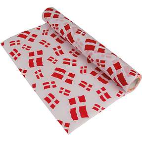 Bordløber med flag 30x300 cm - Dannebrog