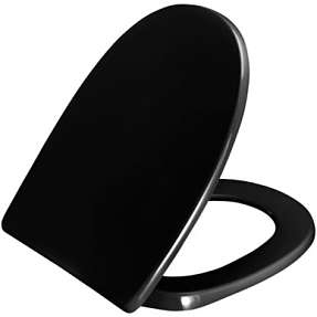 Pressalit Toiletsæde 1094 med soft close. Topmonteret til Laufen Pro-n Kompas. Sort