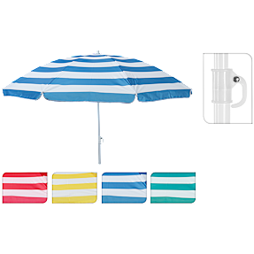 Haiti strandparasol Ø: 152 cm – flere varianter – assorteret