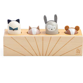 Sebra træ pop-up aktivitetslegetøj - dyr