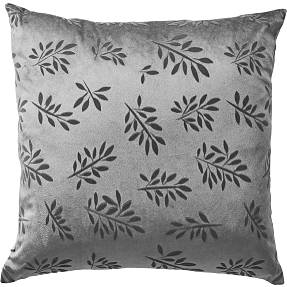 Salling pyntepude - velour blade grå