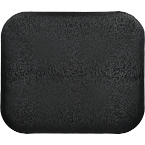 Salling siddehynde i læderlook - sort