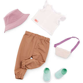 Our Generation bukser, bluse og bøllehat