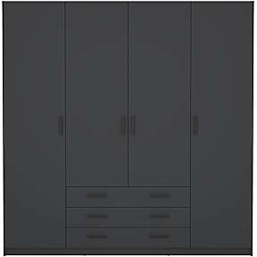 Sprint garderobeskab - mat grå