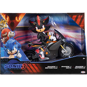 Sonic shadow figur m. cykel