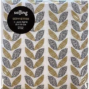 Salling mønstrede servietter 33x33 cm 50-pak
