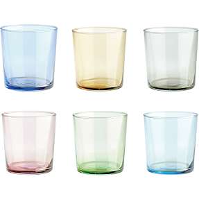Aida farvede drikkeglas - 6-pak (345ml)