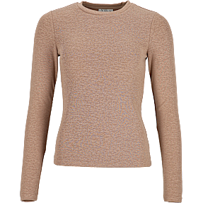 VRS dame T-shirt langærmet str. 2XL - beige