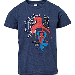 Spider Man T-shirt str. 98/104 - blå