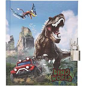 Dino World dagbog med hængelås