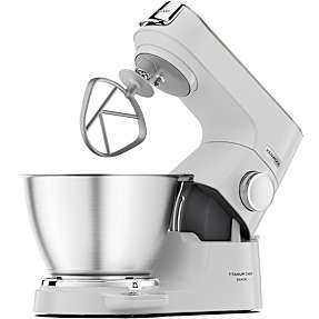 Kenwood Titanium Chef Baker køkkenmaskine KVC65.001WH - sølvfarvet