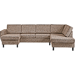 Rom Nordic venstrevendt U-sofa - taupe