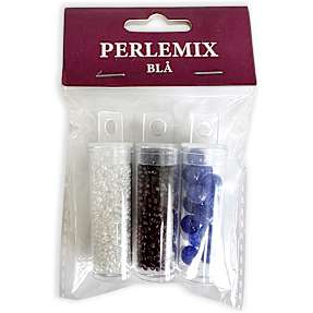 Perlemix - blå