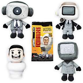 Skibidi toilet mystery plush 28 cm - flere varianter - assorteret