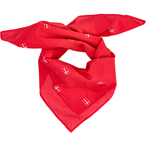 VRS dame bandana med flag - rød