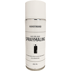 Handymand spraymaling halvblank 0,4 liter - hvid