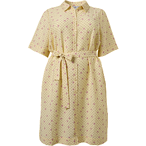 VRS dame oversize skjortekjole str. 54 - gul