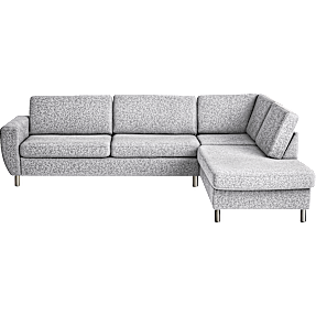 Rom Nordic højrevendt open-end sofa - lysegrå