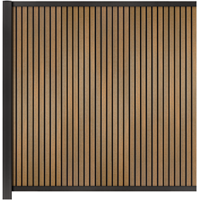 Hortus Riva tillægselement - teak/sort lodret