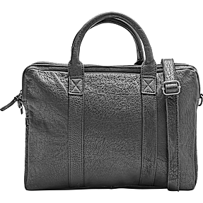 Unisex kontor skindtaske - sort