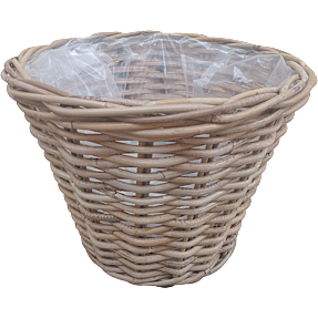 Nantes flettet kurv - lille - B: 32 x D: 32 x H: 24 cm