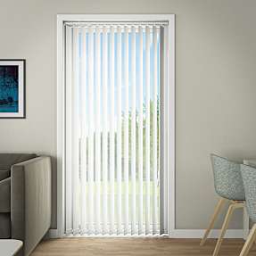 DEBEL Line lamelgardin 240x250 cm - hvid