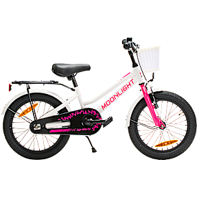 PUCH Moonlight børnecykel 16"- hvid/pink